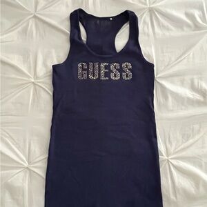 GUESS racer back bling tank